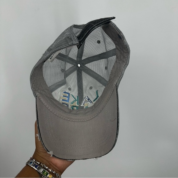 Lake Babe Acid Wash Burnout Dad Hat OS Beach Sun - Picture 6 of 7